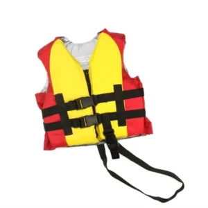 USCG Approved Water or Swimming Pool Red and Yellow Child Life Vest for Boys - Up to 50lbs
