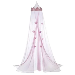 Girls Bed Canopy, Mesh Bed Canopy For Girls, Mosquito Pink Princess Bed Canopy