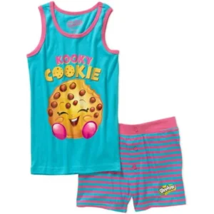 Shopkins Girls' Kooky Cookie Tank Sleepwear Set