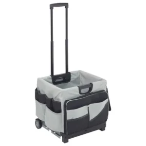 ECR4Kids Universal Rolling Cart and Organizer Bag - Black