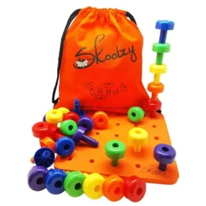 Peg Board Set for Toddlers and Preschoolers by Skoolzy