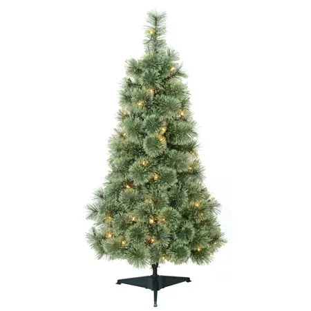 Holiday Time Pre-Lit 4' Cashmere Artificial Christmas Tree, Clear lights