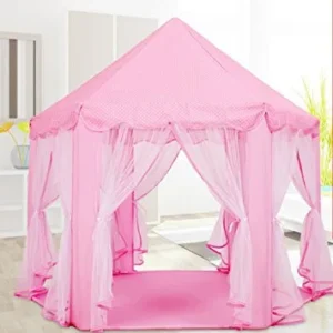 Play Tent Child Princess Castle Indoor and Outdoor Large Play House Game House, Pink