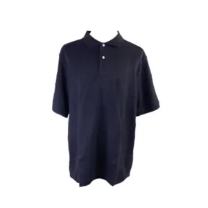 Club Room Big & Tall Navy Blue Cross Haven Polo Shirt LT