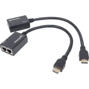 Manhattan 207386 HDMI Cat5/Cat6 Extender W/HDMI Cables