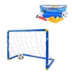 Kidcia Soccer Goals Set with Inflatable Soccer Ball and Air Bump for Kids Backyard Soccer Gate Toy Football Training Set - Small