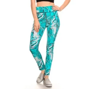 Women Water Flow Active Wear Leggings