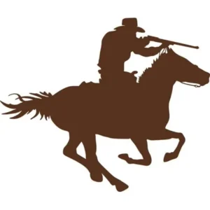 Cowboy Horse Rider 16"X16" - Kids Boys Bed Room - Picture Art - Peel & Stick Vinyl Wall Decal - Trendy Stylish Home DÃƒÂ©cor