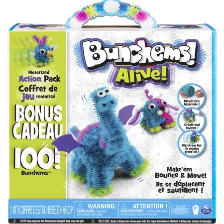 Bunchems Alive Motorized Action Pack with 100 Bonus Bunchems