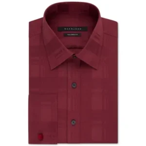 Sean John Mens Big & Tall Tailored Fit Button Up Dress Shirt