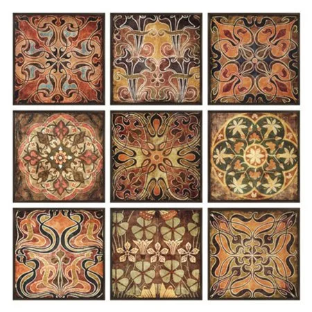 Elegant Tuscan Wall Panels - Set of 9