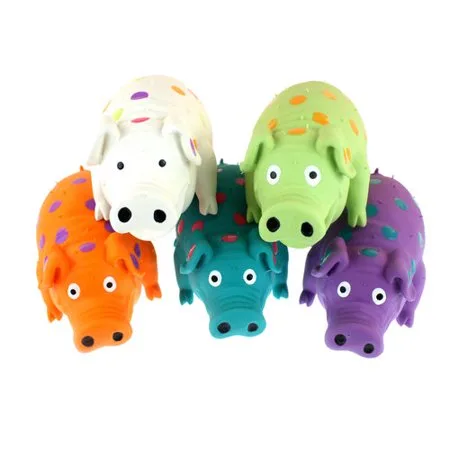 Latex Pigglesworth Dog Toy, Large, Assorted Colors, 1 Count