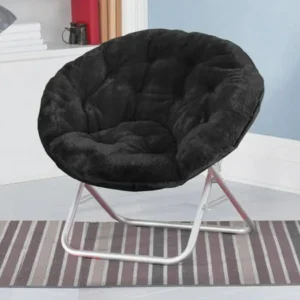 Mainstays Faux-Fur Saucer Chair, Available in Multiple Colors