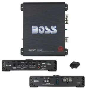 Boss R1100M Riot 1100 Watt Monoblock Class A/B Car Audio Amplifier + Bass Remote