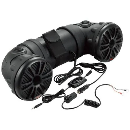 New Boss ATV25B Dual 450W 6.5" ATV/Marine Amplifed Waterproof Speakers+Bluetooth