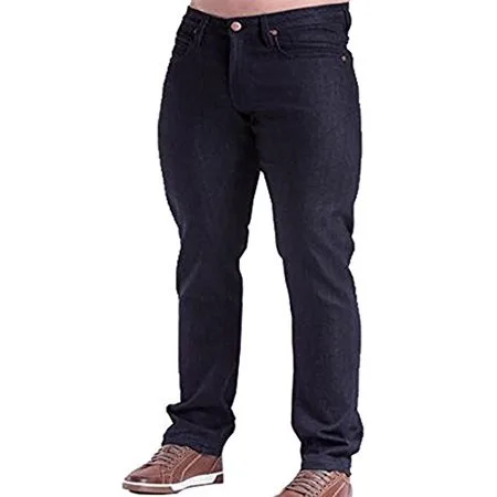 Barbell Apparel Men's Straight Athletic Fit Jeans - AS SEEN ON SHARK TANK (28x34, Dark Wash)