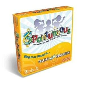 Spontuneous - The Song Game - Sing It or Shout It - Talent NOT Required (Best Family / Party Board Games for Kids, Teens, Adults - Boy & Girls Ages 8 & Up)