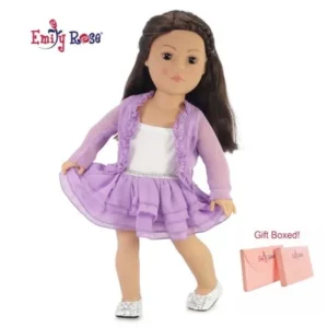 18 Inch Doll Clothes for American Girl Dolls | Gift-boxed! | Lavender 3 Piece Doll Outfit | Shoes NOT Included | Doll Clothes for American Girl and My Life as Dolls