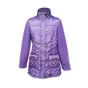 Affordable Apparel Women's Everyday Lightweight Full-Zip Jacket (Purple, XL)