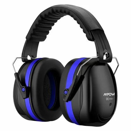 Mpow [Upgraded] Noise Reduction Safety Ear Muffs, SNR 36dB Shooting Hunting Muffs, Hearing Protection with A Carrying Bag, Ear Defenders Fits Adults To Kids with Twist Resistant Headband-Dark Blue