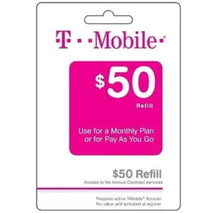 (Email Delivery) T-Mobile Monthly4G $50 Unlimited Talk, Unlimited Text, and Unlimited Web access (first 100 MB at up to 4G speeds)