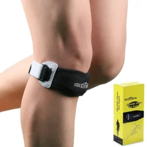 DR.GYMlee Patella Knee Strap Tendon Support Brace for Men & Women, Adjusatble Compression Band Knee Stabilizer Pain Relief for Running, Hiking, Soccer, Basketball, Volleyball & Squats,1 Pack