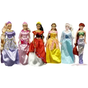 Princess Gift Set Doll, 6-Pack, 11.5"