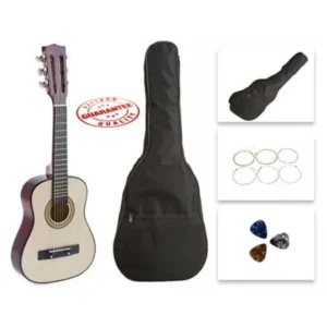 Star Kids Acoustic Toy Guitar 27 Inches Natural with Bag, Strings & Picks