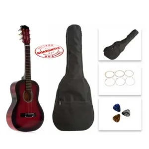 Star Kids Acoustic Toy Guitar 27 Inches Red with Bag, Strings & Picks