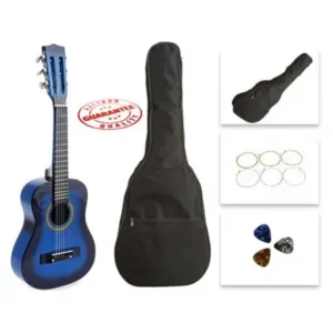 Star Kids Acoustic Toy Guitar 27 Inches Blue with Bag, Strings & Picks