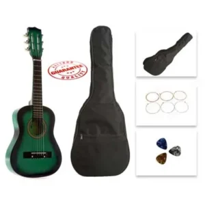 Star Kids Acoustic Toy Guitar 27 Inches Green with Bag, Strings & Picks