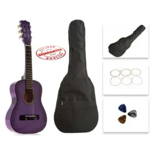 Star Kids Acoustic Toy Guitar 31 Inches Purple with Bag, Strings & Picks