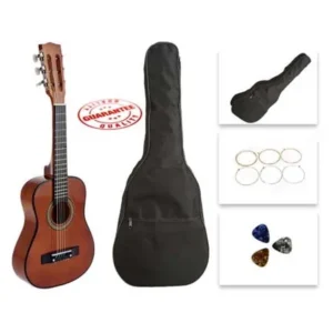 Star Kids Acoustic Toy Guitar 31 Inches Brown with Bag, Strings & Picks