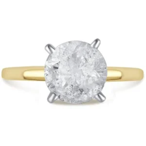 2 Carat T.W. Genuine Round White Diamond 14kt Yellow Gold Solitaire Ring, IGL Certified