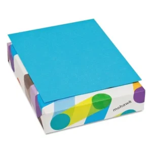 Mohawk BriteHue Multipurpose Colored Paper, 24lb, 8 1/2 x 11, Blue, 500 Sheets -MOW101592