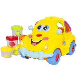 Best Choice Products Electric Toy Car w/ Flashing Front & Back Lights and Music, Bump'n'Go, Shape Sorter