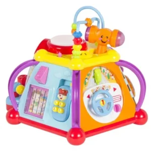 Best Choice Products Kids Toddlers Musical Activity Cube Play Toy w/ 15 Functions, Lights, and Sounds - Multicolor