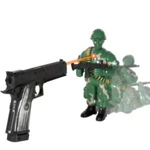 Kids Toy Military Soldier Laser Shooting Playset Game Great Gift