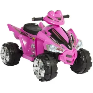 Best Choice Products Kids 12V Electric 4-Wheeler Ride On w/ 2 Speeds, LED Lights, and Sounds, Pink