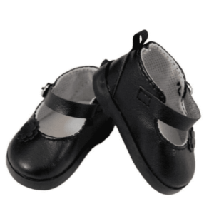 18" Doll Shoes Clothing Accessory for 18" Dolls, High Quality Black Mary Janes & Shoe Box