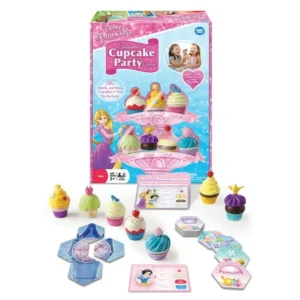 Disney Princess Enchanted Cupcake Party Game for Preschoolers Age 3+ | 7 Princesses | 2-5 Players