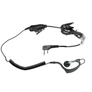 Falcon C2 Earpiece with Microphone for Kenwood 2 Pin Jack Radio