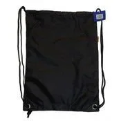 Large Drawstring backpack, 18"x13", Black (100 Units Included)