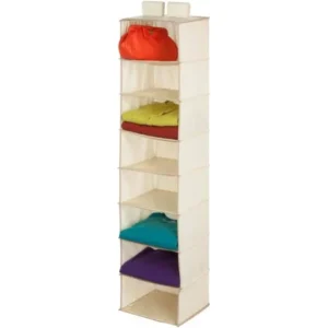 Honey Can Do Hanging Organizer with 8 Shelves, Beige