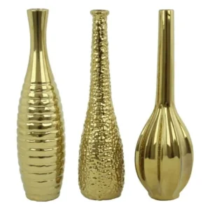 Tianna Gold Vases (Set of 3)