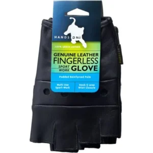 HANDS ON - FL2250-M, Genuine Grain Leather Half Finger Glove