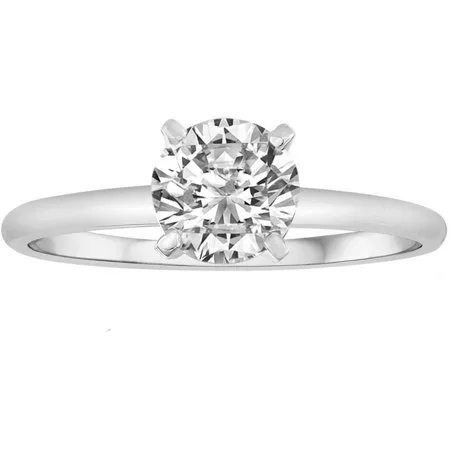 1 Carat T.W. Certified Round Diamond 14kt Gold Solitaire Ring