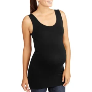 Labor of Love Maternity Seamless Super Soft & Stretchy Reversible Long Tank-- Available in Plus Size