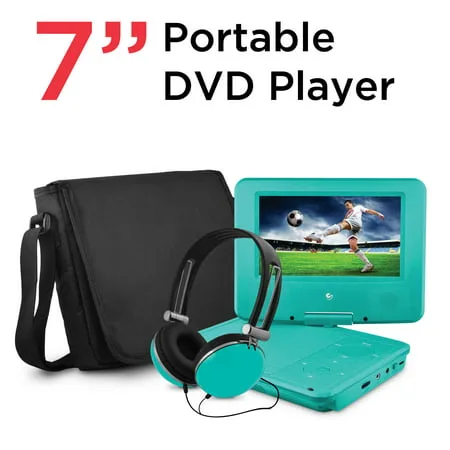Ematic 7" Portable DVD Player with Matching Headphones and Bag - EPD707tl
