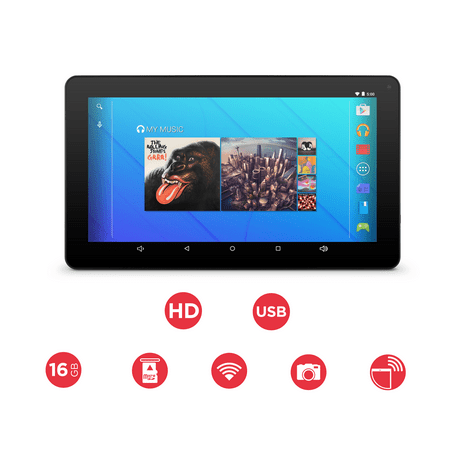 Ematic 10" 16GB Quad-Core Android 5.1 Bluetooth Tablet (EGQ223BL)